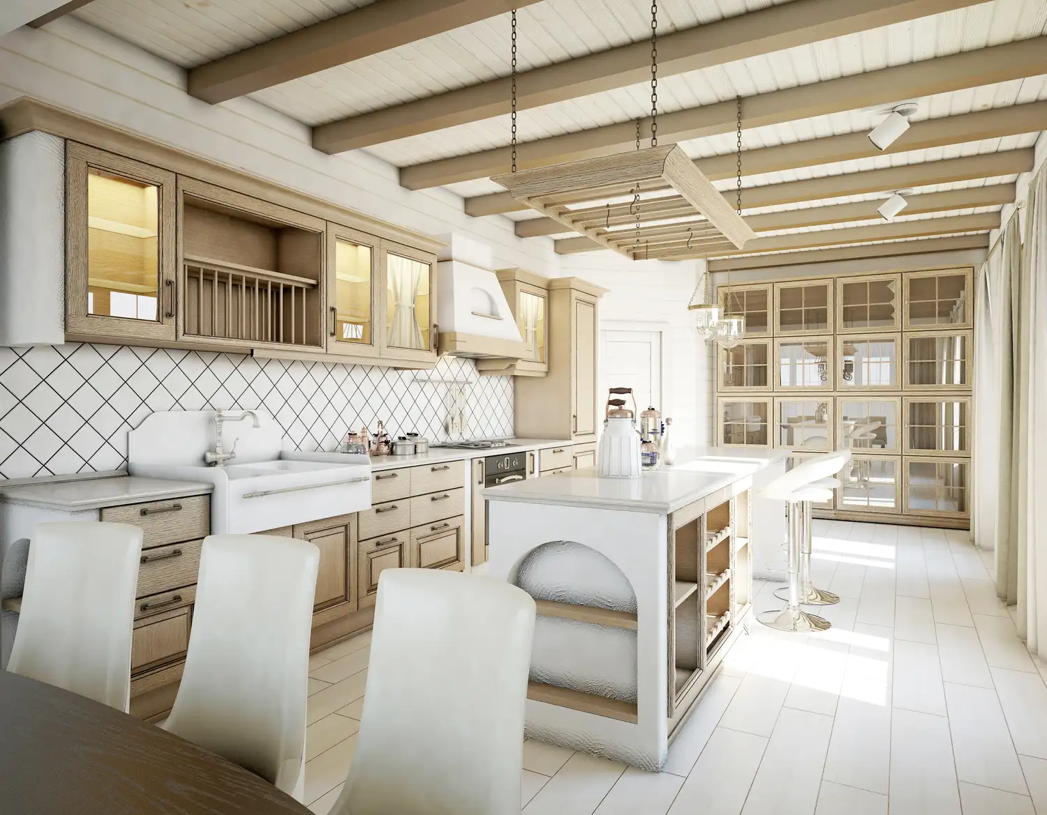 Modern farmhouse mutfak tasarımı